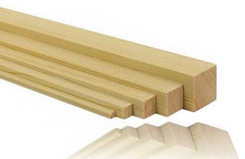 Tannenleisten gehobelt 1000 x 30 x 30 mm